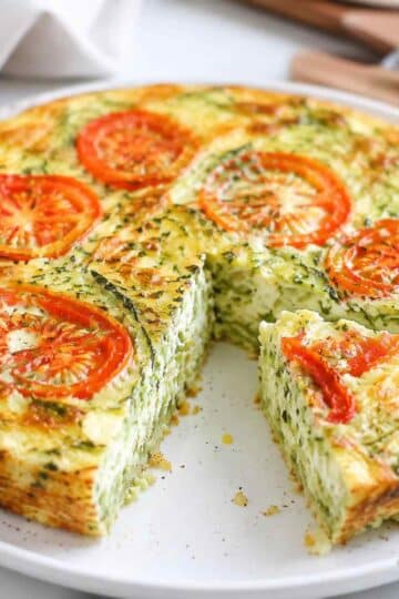 Griechische Zucchini-Quiche ohne Boden – Sfougato